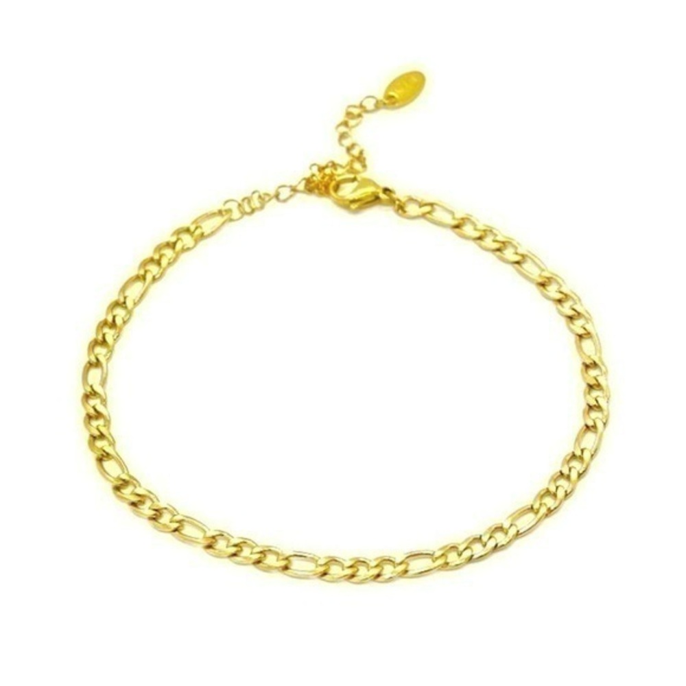 Gold Figaro Chain Bracelet